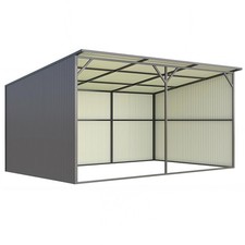 12x20 Ft Metal Livestock Shelter Run-in Shed for Cattle Horse Goat New picture