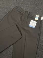 New Dockers Pants Men’s 36x34 Brown Signature Khaki Classic Pleated Stretch picture