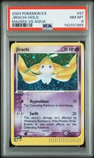 2004 Pokemon EX Team Magma VS Team Aqua Jirachi Holo PSA 8 #97 picture