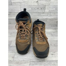 Orthofeet 489 Mens Hiking Boots Brown Black Leather Wide 2E Size 11 picture