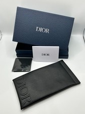 Original Dior Sunglasses / Eyeglasses Case – Black Leather Pouch w/ Box & Papers picture
