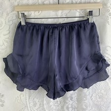 Chelsea28 Slip Shorts Women's SZ S Anthropologie Blue High Rise ruffle Coquette picture