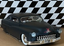 ERTL AMERICAN MUSCLE 1951 Mercury Coupe, 1:18 Matte Black, Rat Rod Style Finish  picture
