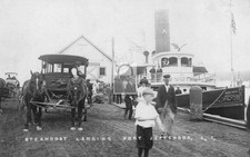 Steamboat Landing Dock Port Jefferson Long Island New York NY - Reprint picture