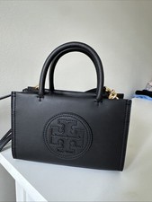 EUC Tory Burch Mini Ella Bio Tote Bag In Black picture