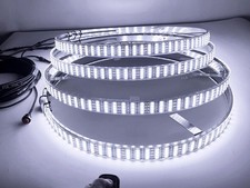 4Rings 15.5'' Quad Row Strobe White LED Wheel Lights for Truck Remote Rim Lights picture