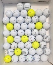 50 Maxfli TOUR White & Yellow 5A/4A Near Mint Used golf balls picture