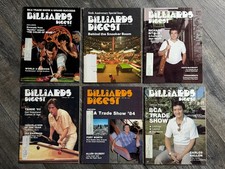 BILLIARDS DIGEST Magazine 1984 6pc Lot Feb Apr June Aug Oct Dec Vintage Pool picture