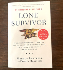 SIGNED Lone Survivor Marcus Luttrell SEAL Team 10 Trade Paperback picture