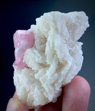 369 Carat Pink Tourmaline With Feldspar Crystal Specimen From Afghanistan picture