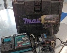 Makita TD001G 40Vmax Impact Driver Purple Set w/ Battery Charger Case Tested picture