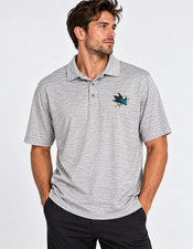 Fanatics San Jose Sharks Gray Heather Polo Shirt Men’s Size L NWT picture