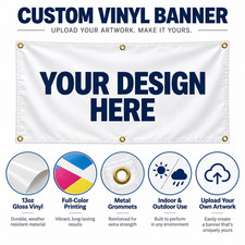 Personalized Custom 13oz Vinyl Banner Printing Indoor-Outdoor Event-FREE DESIGN picture