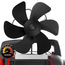 Jossacolar Wood Stove Fan Heat Powered Fireplace Fan Non Electric, Thermal Fan f picture