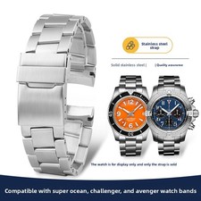 For Breitling1884 Superocean High End Solid Stainless Steel Watch Strap Arc 22mm picture