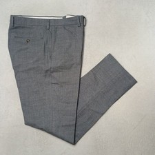 JCrew Pants Men 32x32 Gray Bowery Slim Dress Tweed Stretch Lined Business picture
