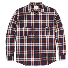 Filson Lightweight Alaskan Guide Shirt Navy Red White Mens XL 4oz Cotton NWT picture