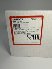 NEW GEMU 88674780 Cleanstar Pneumatic Valve NC 1/2” Flare HPW 6 Bar 2022 picture