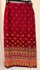 Vtg 90s Petite Sophisticate Rayon Skirt NWT Deadstock Petite Minimalist 1990s picture