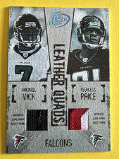 2004 Donruss Playoff Hogg Heaven Leather Quads Vick Price Duckett Dunn 22/25 picture