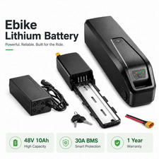 48V Hailong Lithium Ebike Battery 48V 10Ah Electric Bike Battery 100W-1000W BMS picture