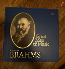 Time Life Music Great Men of Music: Johannes Brahms vinyl  Classical Blue Sleeve picture