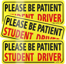 3Pcs Student Driver Magnet for Car, Please Be Patient Student Driver, New Driver picture