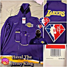 Los Angeles Lakers Nike Purple 75th Anniversary Full-Zip Hoodie Jacket picture