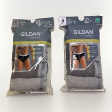 New Gildan Select Men 6 Pack Mid Rise Breathable Cotton Briefs Sizes S, M, L, XL picture