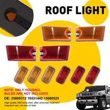 10X Amber Red Rear Top Roof Cab Marker Light Housing For Hummer H2 / SUT 03-09 H picture