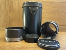 *Exc+5 w/ Case & Hood* Canon Super Canomatic Lens R 135mm F/2.5 Telephoto /Japan picture
