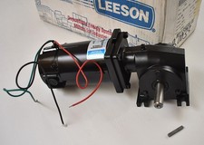 New 1/8HP LEESON USA 125RPM TENV 90VDC RIGHT ANGLE GEARMOTOR M1135039.00 picture