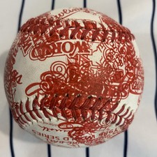 Rawlings Misprinted Overprinted Error ROMLB LOGO Baseball Ball ASG WS 1/1 picture