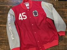 Ohio State Buckeyes Archie Griffin 45 Leather Wool Jacket Homage Mens 2xl picture