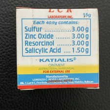 Katialis Medicated Ointment Large Jar 15 Grams Anti-Itch/Bacterial/Fungal Cream picture