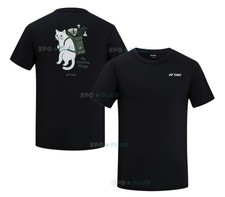 YONEX 26F/W Men's Badminton T-Shirts Sports Training Top Tee Black NWT 269TR013M picture