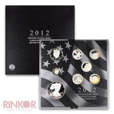 2012-S Limited Edition Silver 8-Coin Proof Set (Box and CoA) picture