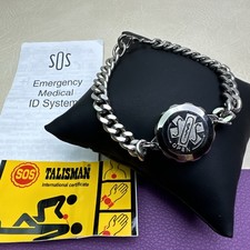 Vintage Medical ID Bracelet Talisman SOS Emergency Medical ID Bracelet picture