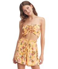 NWT Roxy Happiness Awaits Chamois Pressed Flowers Shorts Size S picture