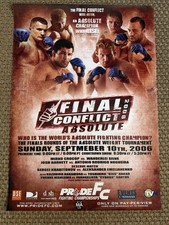 Official PRIDE, Final Conflict 2006,B2 Poster JAPANESE, One FC picture