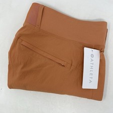 Athleta Trekkie North Short Women 18 Rust Orange Ripstop Hiking Active 530626 picture