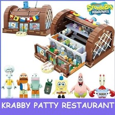 Spongebob Squarepants Krusty Krab Building Blocks Model Toy w/ Characters picture