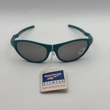 VTG 1994 Reebok FORNAX 84 Sunglasses Teal Green Wrap Sport Shield NOS Deadstock picture