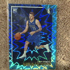 Panini 2018-19 NBA Hoops Luka Dončić RC Teal Explosion GEM Ready for grading picture