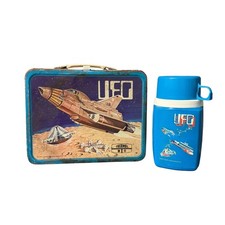 Vintage 1973 UFO TV Show Metal Lunchbox w Thermos King Seeley Century 21 picture