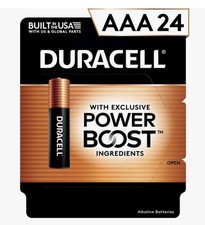 Duracell with Power Boost AAA MFR Sealed 24 Pack Batteries Exp 03/2037 NEW BOX picture