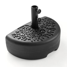 55 LBS Half Round Patio Umbrella Base, Water&Sand Fillable Patio Umbrella Stand picture