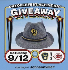 2026 Milwaukee Brewers Alpine Hat SGA OKTOBERFEST Rare Stadium Only  picture