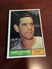 1961 Topps #539 Johnny Klippstein. VG/EX picture
