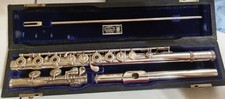 1977 VINTAGE WM. S. HAYNES  OPEN HOLE IN LINE G PROFESSIONAL CONCERT FLUTE picture